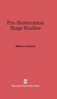 Pre-Restoration Stage Studies 0674181077 Book Cover