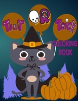 Treat or Trick coloring book: Over 50 Activity & Coloring Pages Age 4-12: Dot to Dot, Mazes, Find the Difference, Crosswords, I Spy, ... MIddle Scho B08LT4V7G2 Book Cover