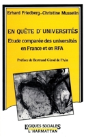 En quête d'universités: Étude comparée des universités en France et en RFA (Logiques Sociales) (French Edition) 2738404022 Book Cover
