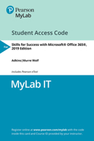 Mylab It with Pearson Etext -- Access Card -- For Skills for Success with Office 365, 2019 Edition 0135366585 Book Cover