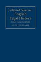 Collected Papers on English Legal History 1107020433 Book Cover