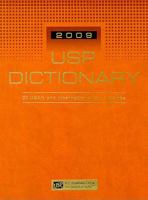 USP Dictionary of USAN and International Drug Names 1889788783 Book Cover