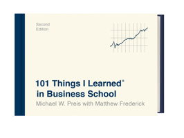 101 Things I Learned ® in Business School 0446550280 Book Cover