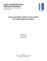 Post-Construction Evaluation of Lime-Treated Soils 1622601270 Book Cover