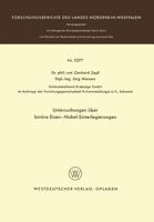 Untersuchungen Uber Binare Eisen-Nickel-Sinterlegierungen 3531022776 Book Cover