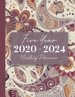 2020-2024 Five Year Monthly Planner: 60 Monthly Calendars with Monthly Focus, Goals, and To-Do List 1675936501 Book Cover