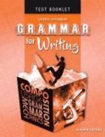 Grammar for Writing Test Booklet (Level Orange) Grade 10 0821502409 Book Cover