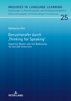 Genustransfer Durch �thinking for Speaking�: Kognitive Muster Und Ihre Bedeutung Fuer Den Daf-Unterricht 3631796137 Book Cover