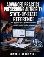 ADVANCED PRACTICE PRESCRIBING AUTHORITY STATE-BY-STATE REFERENCE: APRN Prescriptive Scope, Controlled Substance Rules, Collaborative Practice ... Compliance Workflows Across the United States B0H78163J3 Book Cover