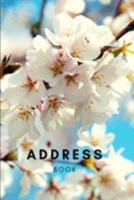 Address Book: Phone book, Addresses, 6x9 Journal, Notebook, Birthdays, Anniversaries, Emails, Business Contacts, Emergencies, Cherry Blossom 1691579971 Book Cover