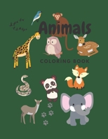 Animals Coloring Book For Kids Cute and Beautiful Animals Coloring Book B0CFCYVWL4 Book Cover