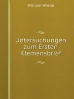 Untersuchungen zum Ersten Klemensbrief 1144466571 Book Cover