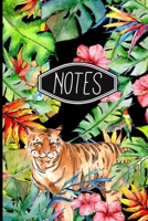 Notes: Tropical Tiger Notebook 6 X 9 120 Lined Pages 1673802907 Book Cover