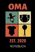 OMA EST. 2020 NOTIZBUCH: A4 Notizbuch KARIERT liebevolles Geschenk für Oma | Omi | Grossmutter | schöne Geschenkidee als Dankeschön | Weihnachtsgeschenk | zum Geburtstag (German Edition) 1676906460 Book Cover