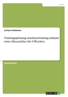 Trainingsplanung. Ausdauertraining anhand eines Mesozyklus für 6 Wochen (German Edition) 3346138607 Book Cover