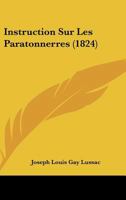 Instruction Sur Les Paratonnerres (1824) 1120410797 Book Cover