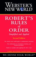 Webster's New World Robert's Rules of Order Simplified and Applied 0544236033 Book Cover