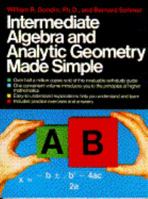 Intermediate Algebra and Analytic Geometry Made Simple 0385004370 Book Cover