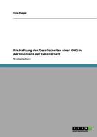 Die Haftung Der Gesellschafter Einer Ohg in Der Insolvenz Der Gesellschaft 3640826620 Book Cover