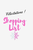 The Shopping List: it's shopping time/ 6*9 inches/ 120 pages 1654538019 Book Cover
