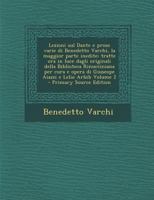 Lezioni Sul Dante E Prose Varie 1273027132 Book Cover