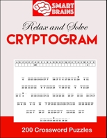 Cryptogram: &#11088; Large Print Puzzles -Relax and Solve Cryptograms B08P8SJ5CR Book Cover