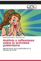 Análisis y reflexiones sobre la actividad publicitaria 6200335907 Book Cover