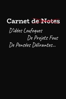 Carnet De Notes D'id�es Loufoques De Projets Fous De Pens�es D�lirantes: Cadeau Rigolo Pas Cher 1676352910 Book Cover