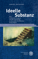 Ideelle Substanz: Eine Analytische Kategorie Und Ihre Erprobung an Den Spaten Erzahltexten Ernst Jungers 3825395871 Book Cover
