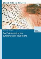 Das Parteiensystem Der Bundesrepublik Deutschland 3810022373 Book Cover