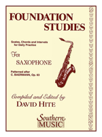 Foundation Studies: Woodwind Solos & Ensemble/Saxophone Studies 158106084X Book Cover