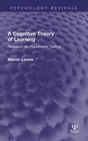 A Cognitive Theory of Learning 1032327480 Book Cover