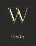 Willa: 1 Year Daily Planner (12 Months) Yellow Gold Effect Letter W Initial First Name 2020 - 2021 365 Pages for Planning January 20 - December 20 Appointment Calendar Schedule Plan Each Day, Set Goal 1698897030 Book Cover