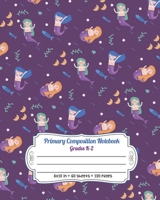 Primary Composition Notebook Grades K-2: Story Paper Journal Dashed Midline And Picture Space Exercise Book | Mermaid and Fishes Pattern 1695793382 Book Cover