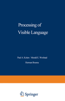 Processing of Visible Language 2 1468410709 Book Cover