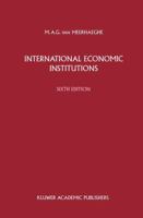 International Economic Institutions 9401719322 Book Cover