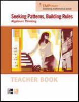 Seeking Patterns, Building Rule - Algebraic Thinki 0076620964 Book Cover