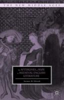The Afterlives of Rape in Medieval English Literature 1137364815 Book Cover