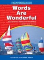 Words Are Wonderful Book 2 (Grade 4) Teacher's Edition 0838825354 Book Cover
