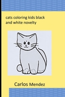 coloring book kids black and white novelty cats B0C7JFKPX9 Book Cover