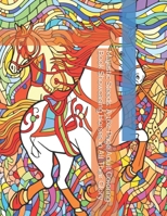 Majestic Steeds: A 162-Page Adult Coloring Book Showcasing Horses in All Their Glory B0CD111Y3N Book Cover