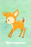 Terminplaner: für Rehliebhaber | 6 x 9 Zoll, ca. A5 | 1 Jahr | 53 Wochen, 1 Woche 2 Seiten I Ohne festes Datum | 120 Seiten | Rehmotiv | Terminplaner für Schule und Arbeit (German Edition) 1698439733 Book Cover