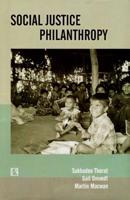 Social Justice Philanthropy 8131602044 Book Cover