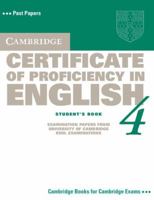Cambridge Certificate of Proficiency in English 4 Student's Book 0521611512 Book Cover