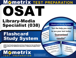 OSAT Library-Media Specialist (038) Flashcard Study System: CEOE Test Practice Questions & Exam Review for the Certification Examinations for Oklahoma Educators / Oklahoma Subject Area Tests (Cards) 1610724429 Book Cover