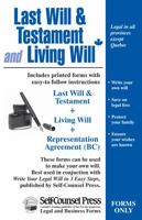 Last Will & Testament and Living Will (paper forms): Write your Last Will & Testament 1770403507 Book Cover
