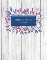 Things To Do Notebook: To Do List for 3 Month Task Management Notebook Daily Checklist Journal Daily Schedule Organizer Hourly Appointment Notebook Daily Meal Planner For Personal Business Time Manage 1676288317 Book Cover