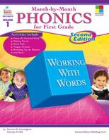 Month-by-Month Phonics for First Grade: Systematic, Multilevel Instruction for First Grade (Month-By-Month (Scholastic)) 0887243975 Book Cover