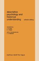 Descriptive Psychology and Historical Understanding 9024719518 Book Cover