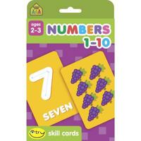 School Zone - Numbers 1-10 I Try Skill Flash Cards - Ages 2 to 3, Toddler, Preschool, Counting, Tracing Numbers, and More (I Try Skill Cards) 1589477766 Book Cover